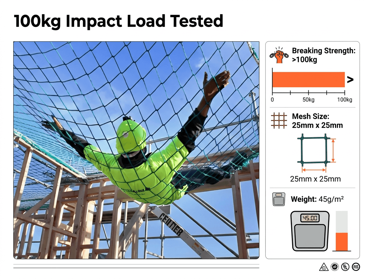 safety netting plasă de siguranță