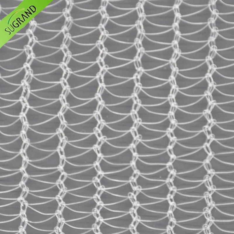 Plasa transparenta anti-grindina de 40 GSM protejeaza plantele
