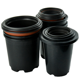 Tăvi durabile de culoare neagră pentru plante de creșă pentru plante de transplant