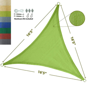 Nou Virgin HDPE anti UV Sun Shade Sail Triangle în aer liber