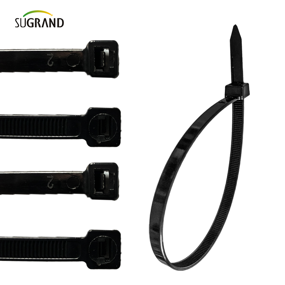 Legături de cablu din nylon de culoare alb negru