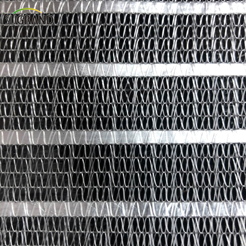 50% plasă de nuanță din aluminiu de argint pentru protecția grădinii cu balcon 