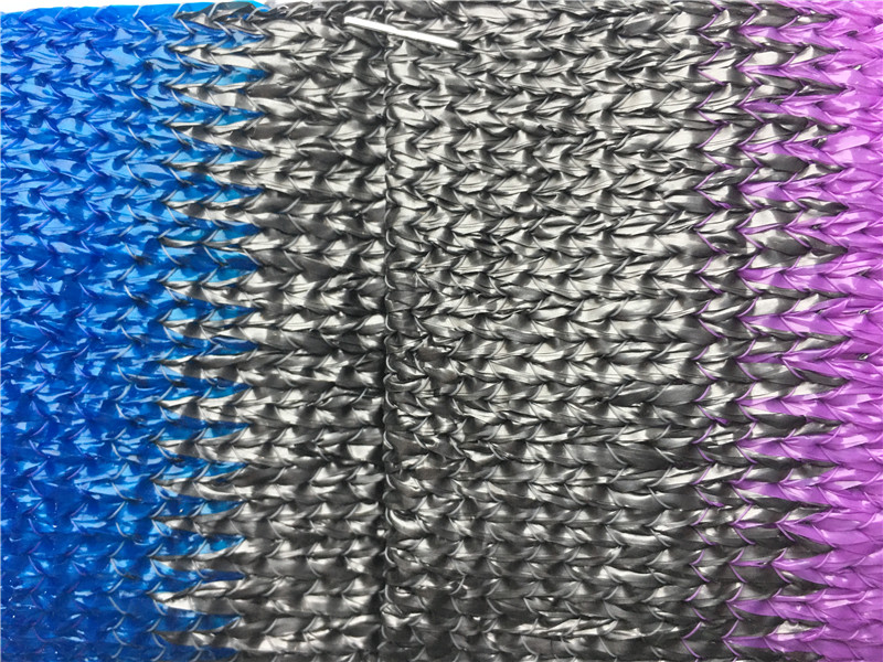 Plasă colorată de nuanță agricolă tricotată cu apă agricată