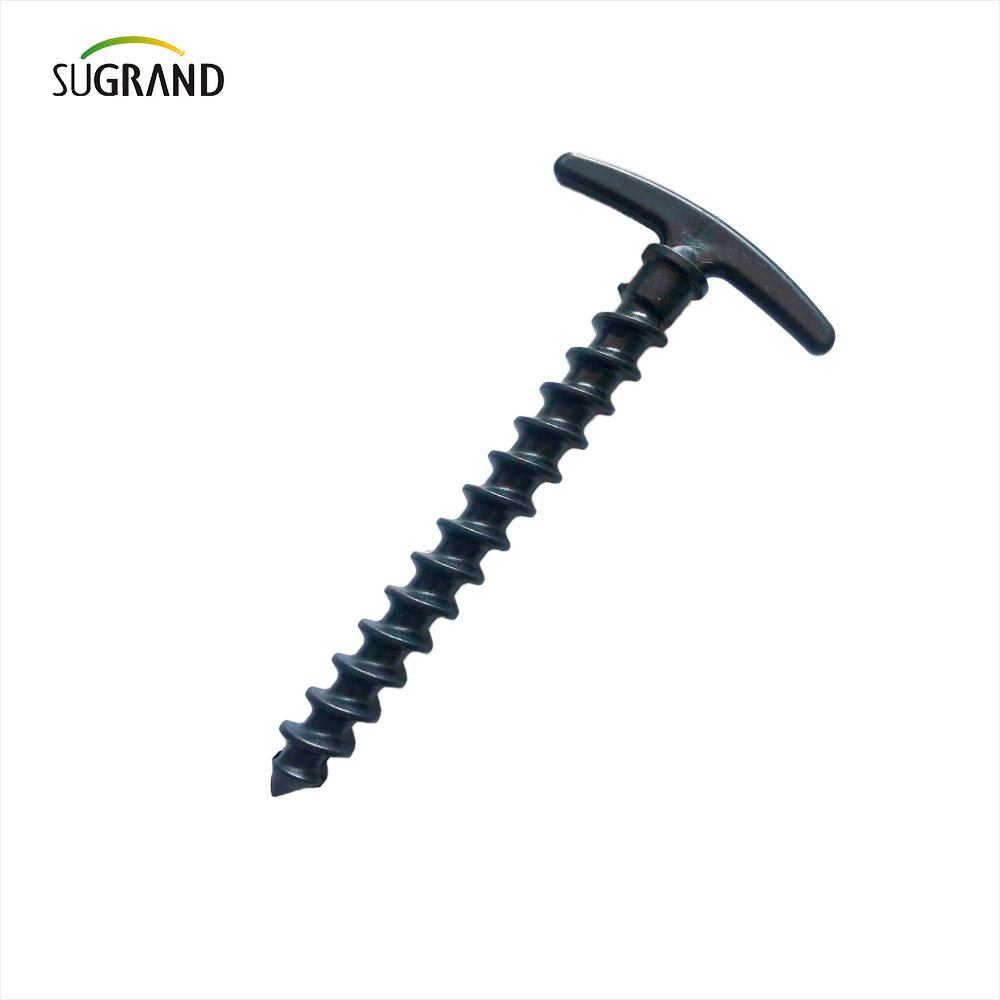 Pânză de grădinăre fixă ​​din plastic negru de grădinărit nu este ușor de decojat