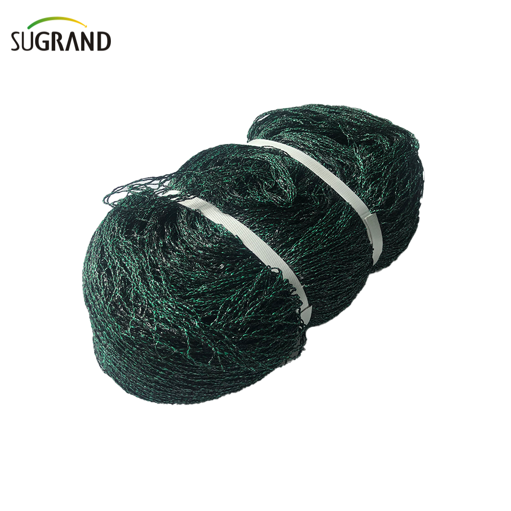 Plasă de păsări pentru pomi fructiferi negre și verzi de porumbei