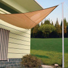 Nou Virgin HDPE anti UV Sun Shade Sail Triangle în aer liber