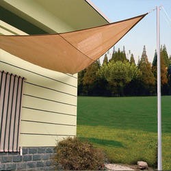 Nou Virgin HDPE anti UV Sun Shade Sail Triangle în aer liber