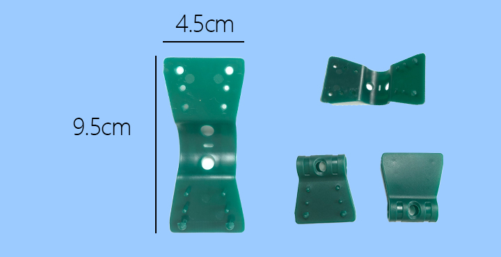 cleme de plasă nuanță verde