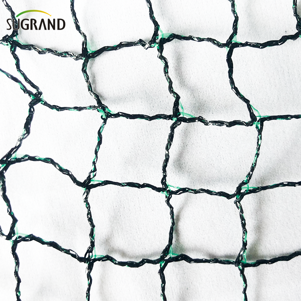 Plasă de păsări pentru pomi fructiferi negre și verzi de porumbei