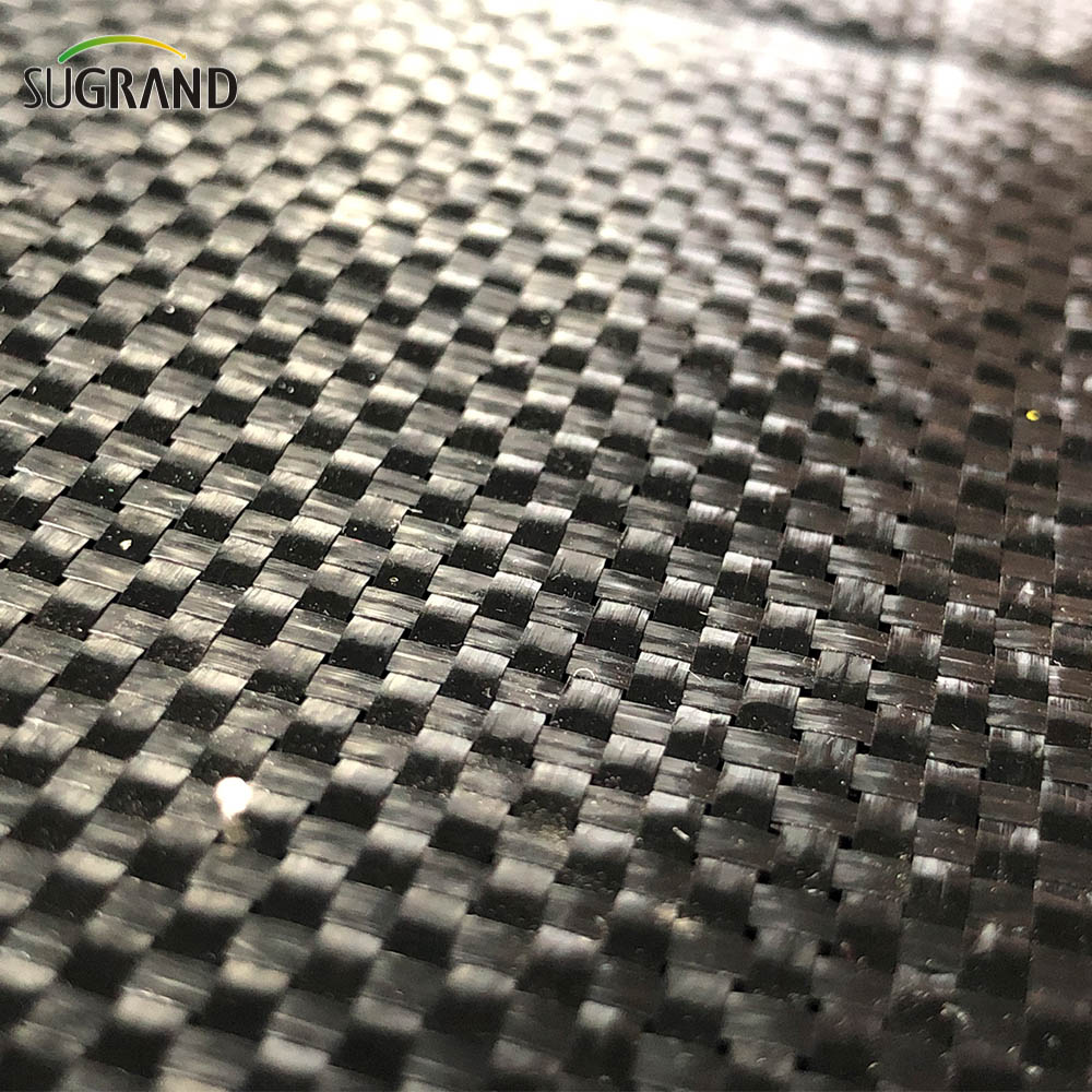 PP Green și Negru țesut la sol, covorașul buruienilor membranei