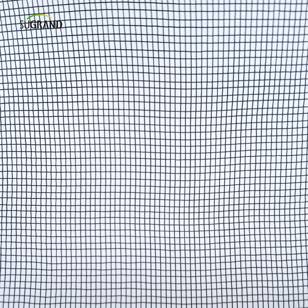 HDPE+UV ecran negru din plastic de plasă de plasă a insectelor Rolls Net pentru seră
