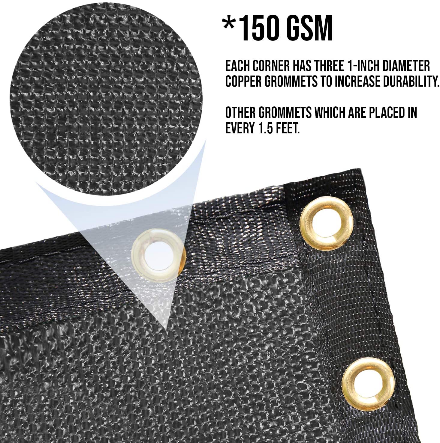 Ecran de confidențialitate a gardului negru parbriz UV blocarea nuanței de blocaj ecranul gardului net