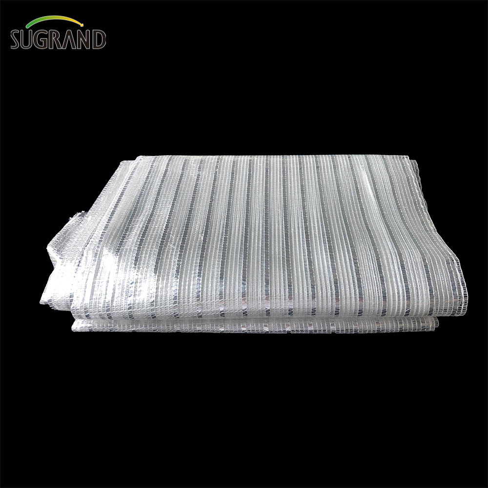 50% plasă de nuanță din aluminiu de argint pentru protecția grădinii cu balcon 