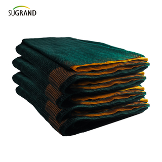 Pom fructifer Livadă Triunghi Mono 90GSM Plasă de Măsline Verde și Portocaliu 