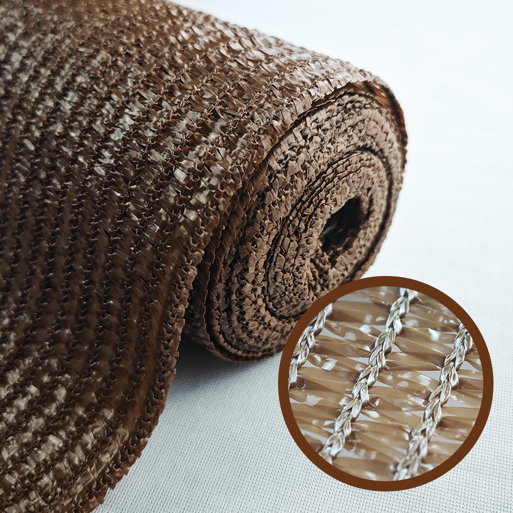 Protecție agricolă UV 110gsm Net de umbrire maro pentru grădină