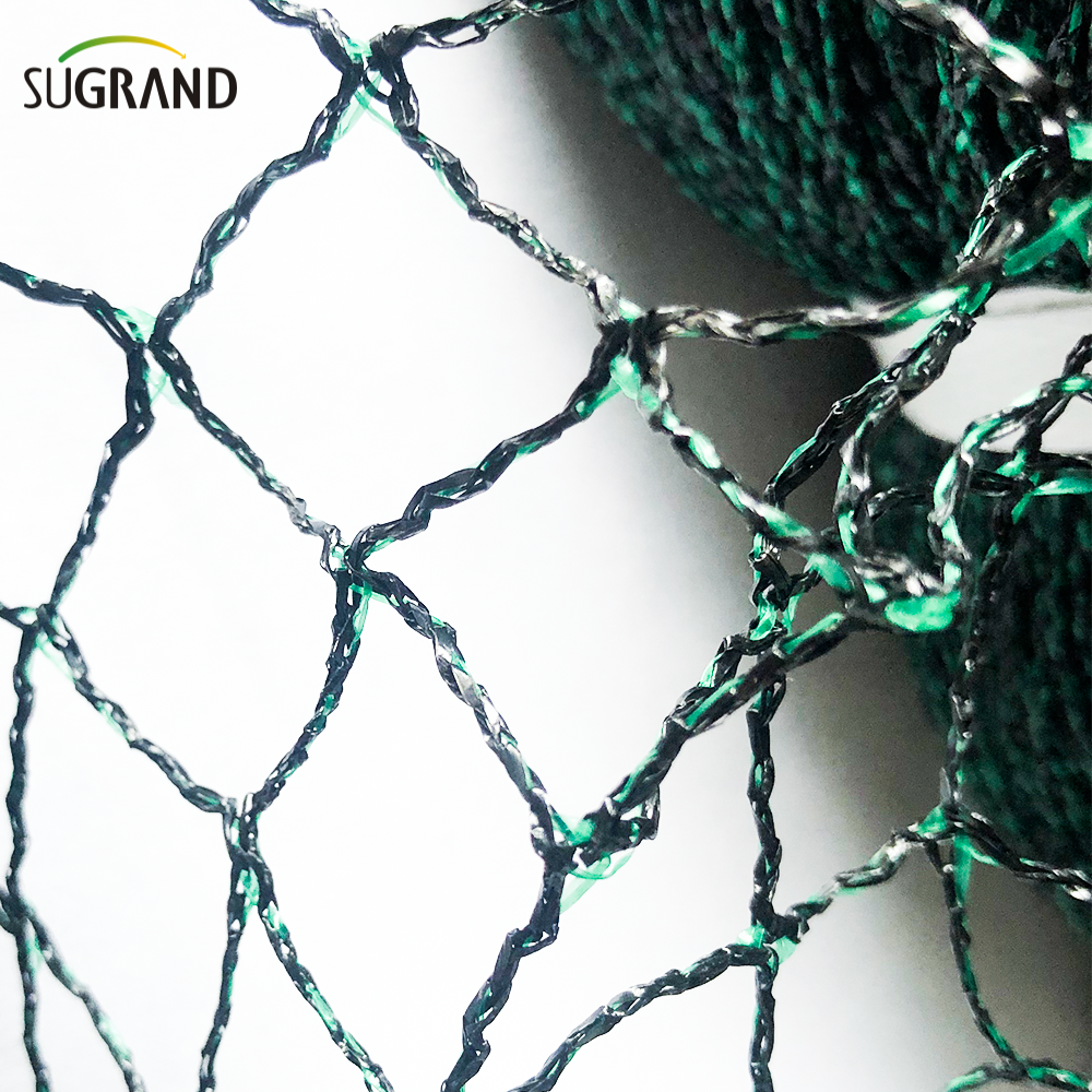 Plasă de păsări pentru pomi fructiferi negre și verzi de porumbei