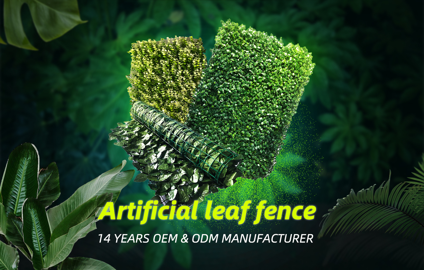 Gard artificial din frunze