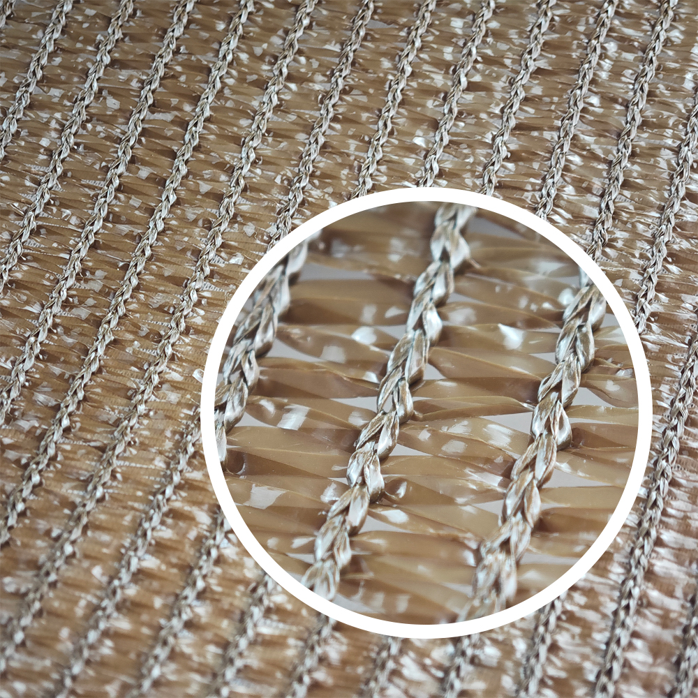 Protecție agricolă UV 110gsm Net de umbrire maro pentru grădină