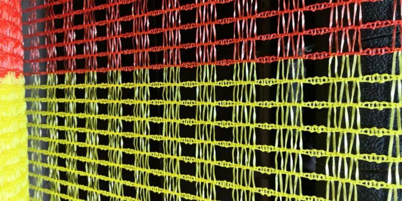 60gsm plasă de avertizare galbenă și portocalie