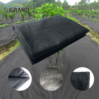 90gsm negru pp pânză nelegită pentru peisaj pentru buruieni 