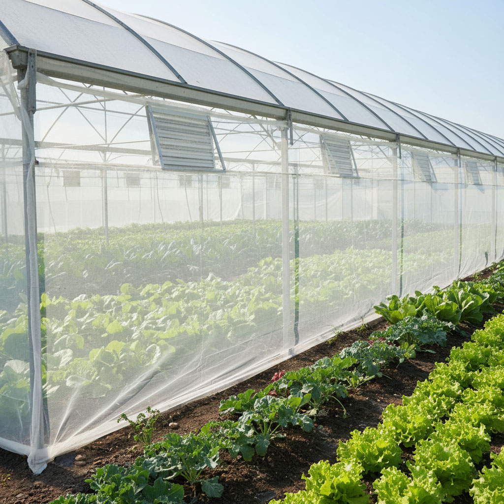 Plasa de insecte HDPE 40 ochiuri pentru legume de sera