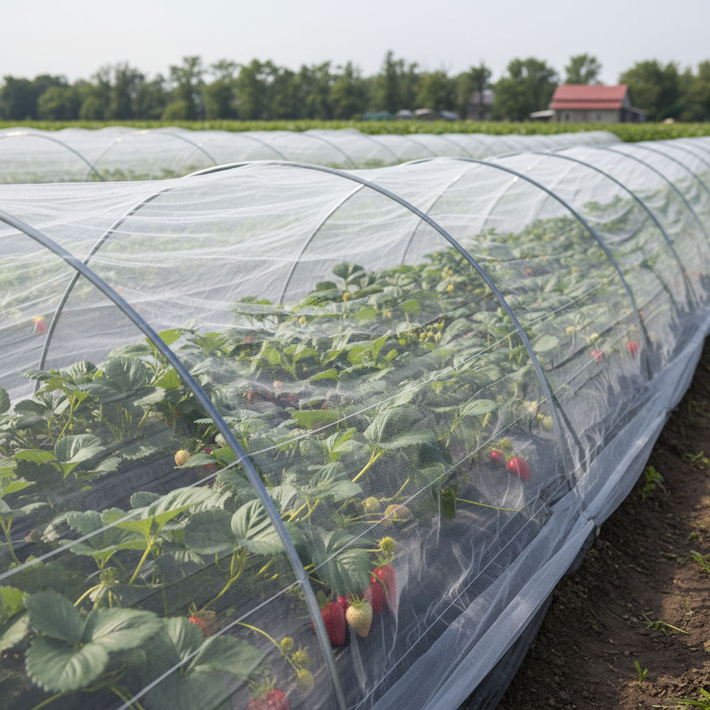 Plasa de insecte HDPE 40 ochiuri pentru legume de sera